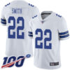 Nike Cowboys #22 Emmitt Smith White Men’s Stitched NFL 100th Season Vapor Limited Jersey