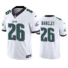 Men’s Philadelphia Eagles #26 Saquon Barkley White 2023 F.U.S.E. Vapor Untouchable Limited Football Stitched Jersey