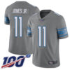 Nike Lions #11 Marvin Jones Jr Gray Men’s Stitched NFL Limited Rush 100th Season Jersey