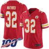 Nike Chiefs #32 Tyrann Mathieu Red Team Color Men’s Stitched NFL 100th Season Vapor Limited Jersey
