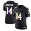 Men’s Baltimore Ravens #14 Kyle Hamilton Black 2023 F.U.S.E. Vapor Limited Stitched Jersey