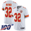 Nike Chiefs #32 Tyrann Mathieu White Men’s Stitched NFL 100th Season Vapor Limited Jersey