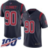 Texans #90 Jadeveon Clowney Navy Blue Men’s Stitched Football Limited Rush 100th Season Jersey