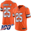 Nike Broncos #25 Chris Harris Jr Orange Men’s Stitched NFL Limited Rush 100th Season Jersey