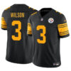 Men’s Pittsburgh Steelers #3 Russell Wilson Black 2024 F.U.S.E.Color Rush Limited Football Stitched Jersey