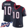 Texans #10 DeAndre Hopkins Navy Blue Team Color Men’s Stitched Football 100th Season Vapor Limited Jersey