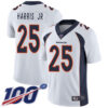Nike Broncos #25 Chris Harris Jr White Men’s Stitched NFL 100th Season Vapor Limited Jersey