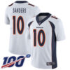 Nike Broncos #10 Emmanuel Sanders White Men’s Stitched NFL 100th Season Vapor Limited Jersey