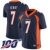 Nike Broncos #7 John Elway Navy Blue Alternate Men’s Stitched NFL 100th Season Vapor Limited Jersey