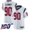 Texans #90 Jadeveon Clowney White Men’s Stitched Football 100th Season Vapor Limited Jersey