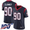 Texans #90 Jadeveon Clowney Navy Blue Team Color Men’s Stitched Football 100th Season Vapor Limited Jersey