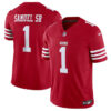 Men’s San Francisco 49ers #1 Deebo Samuel Red 2024 F.U.S.E. Vapor Untouchable Limited Football Stitched Jersey