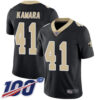 Saints #41 Alvin Kamara Black Team Color Men’s Stitched Football 100th Season Vapor Limited Jersey