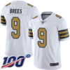 Saints #9 Drew Brees White Men’s Stitched Football Limited Rush 100th Season Jersey