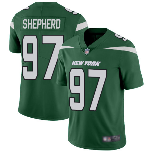 New York Jets #97 Nathan Shepherd Green Team Color Men’s Stitched Football Vapor Untouchable Limited Jersey