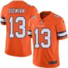 Nike Broncos #13 Trevor Siemian Orange Men’s Stitched NFL Limited Rush Jersey
