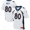 Men’s 2017 NFL Draft Denver Broncos #80 Jake Butt White Road Stitched NFL Nike Elite Jersey