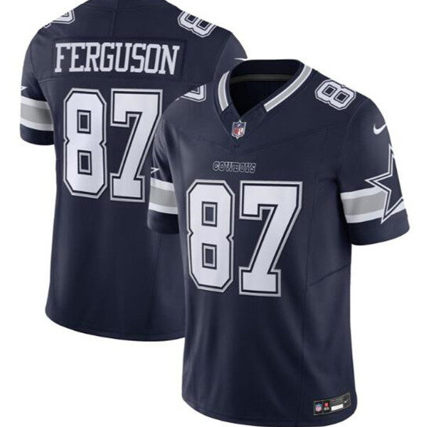 Men’s Dallas Cowboys #87 Jake Ferguson Navy 2023 F.U.S.E. Vapor Untouchable Limited Football Stitched Jersey