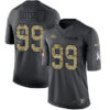 Men’s Denver Broncos #99 Adam Gotsis Black Anthracite 2016 Salute To Service Stitched NFL Nike Limited Jersey