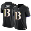 Men’s Baltimore Ravens #13 Devin Leary Black 2023 F.U.S.E. Vapor Limited Football Jersey