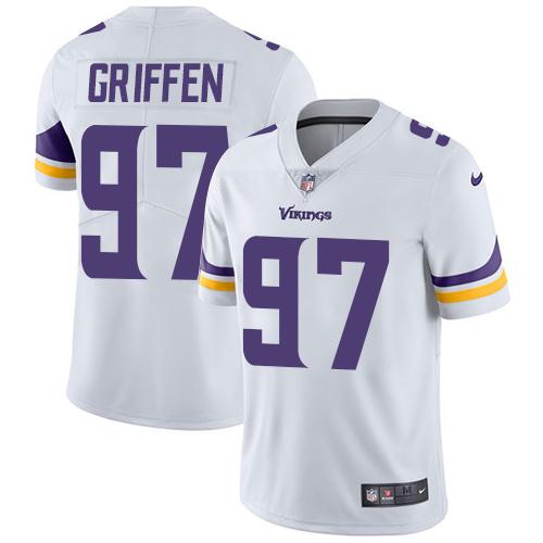 Nike Minnesota Vikings #97 Everson Griffen White Men’s Stitched NFL Vapor Untouchable Limited Jersey