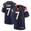 Men’s Nike John Elway Navy Denver Broncos Alternate Retired Player Game Jersey