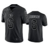 Men’s San Francisco 49ers #6 Marcus Johnson Black Reflective Limited Stitched Football Jersey