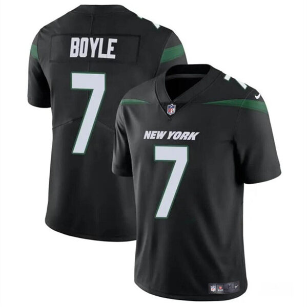 Men’s New York Jets #7 Tim Boyle Black Vapor Untouchable Limited Stitched Jersey