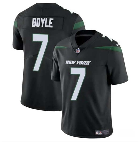 Men’s New York Jets #7 Tim Boyle Black Vapor Untouchable Limited Stitched Jersey