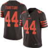 Browns #44 Sione Takitaki Brown Men’s Stitched Football Limited Rush Jersey
