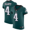 Men’s Nike Philadelphia Eagles #4 Jake Elliott Midnight Green Team Color Stitched NFL Vapor Untouchable Elite Jersey