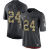 Men’s Green Bay Packers #24 Quinten Rollins Black Anthracite 2016 Salute To Service Stitched NFL Nike Limited Jersey