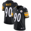 Nike Pittsburgh Steelers #90 T. J. Watt Black Team Color Men’s Stitched NFL Vapor Untouchable Limited Jersey