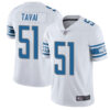 Lions #51 Jahlani Tavai White Men’s Stitched Football Vapor Untouchable Limited Jersey