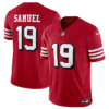 Men’s San Francisco 49ers #19 Deebo Samuel New Red 2023 F.U.S.E. Vapor Untouchable Limited Stitched Football Jersey
