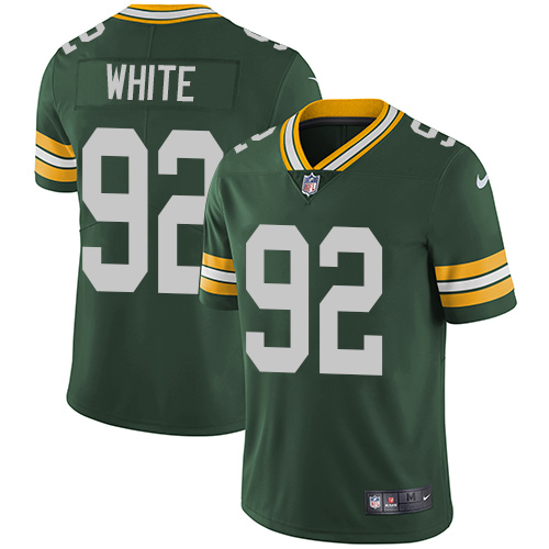 Nike Green Bay Packers #92 Reggie White Green Team Color Men’s Stitched NFL Vapor Untouchable Limited Jersey