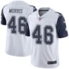 Nike Cowboys #46 Alfred Morris White Men’s Stitched NFL Limited Rush Jersey