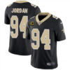Men’s New Orleans Saints 2022 #94 Cameron Jordan Black With 4-star C Patch Vapor Untouchable Limited Stitched NFL Jersey