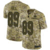 Nike Saints #89 Josh Hill Camo Men’s Stitched NFL Limited 2018 Salute To Service Jersey