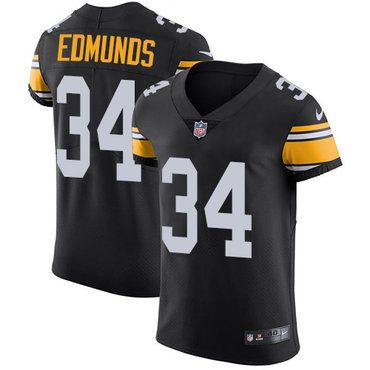 Nike Pittsburgh Steelers #34 Terrell Edmunds Black Team Color Men’s Stitched NFL Vapor Untouchable Elite Jersey