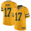 Packers #17 Davante Adams Gold Men’s Stitched Football Limited Inverted Legend Jersey