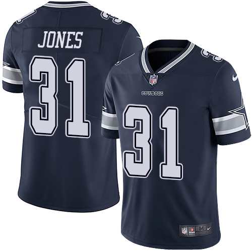 Nike Dallas Cowboys #31 Byron Jones Navy Blue Team Color Men’s Stitched NFL Vapor Untouchable Limited Jersey