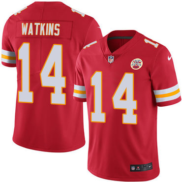 Nike Kansas City Chiefs #14 Sammy Watkins Red Team Color Men’s Stitched NFL Vapor Untouchable Limited Jersey