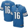 Men’s Detroit Lions #16 Lance Moore Light Blue Team Color NFL Nike Elite Jersey