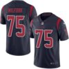 Nike Texans #75 Vince Wilfork Navy Blue Men’s Stitched NFL Limited Rush Jersey