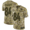 Nike Broncos #84 Shannon Sharpe Camo Men’s Stitched NFL Limited 2018 Salute To Service Jersey