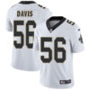 Nike New Orleans Saints #56 DeMario Davis White Men’s Stitched NFL Vapor Untouchable Limited Jersey