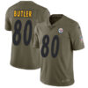 Nike Pittsburgh Steelers #80 Jack Butler Olive Men’s Stitched NFL Limited 2017 Salute to Service Jersey