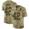 Nike Packers #42 Oren Burks Camo Men’s Stitched NFL Limited 2018 Salute To Service Jersey