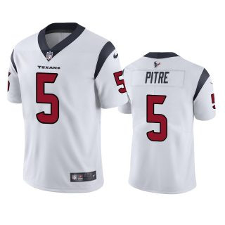 Men’s Houston Texans #5 Jalen Pitre White Vapor Untouchable Limited Stitched Jersey